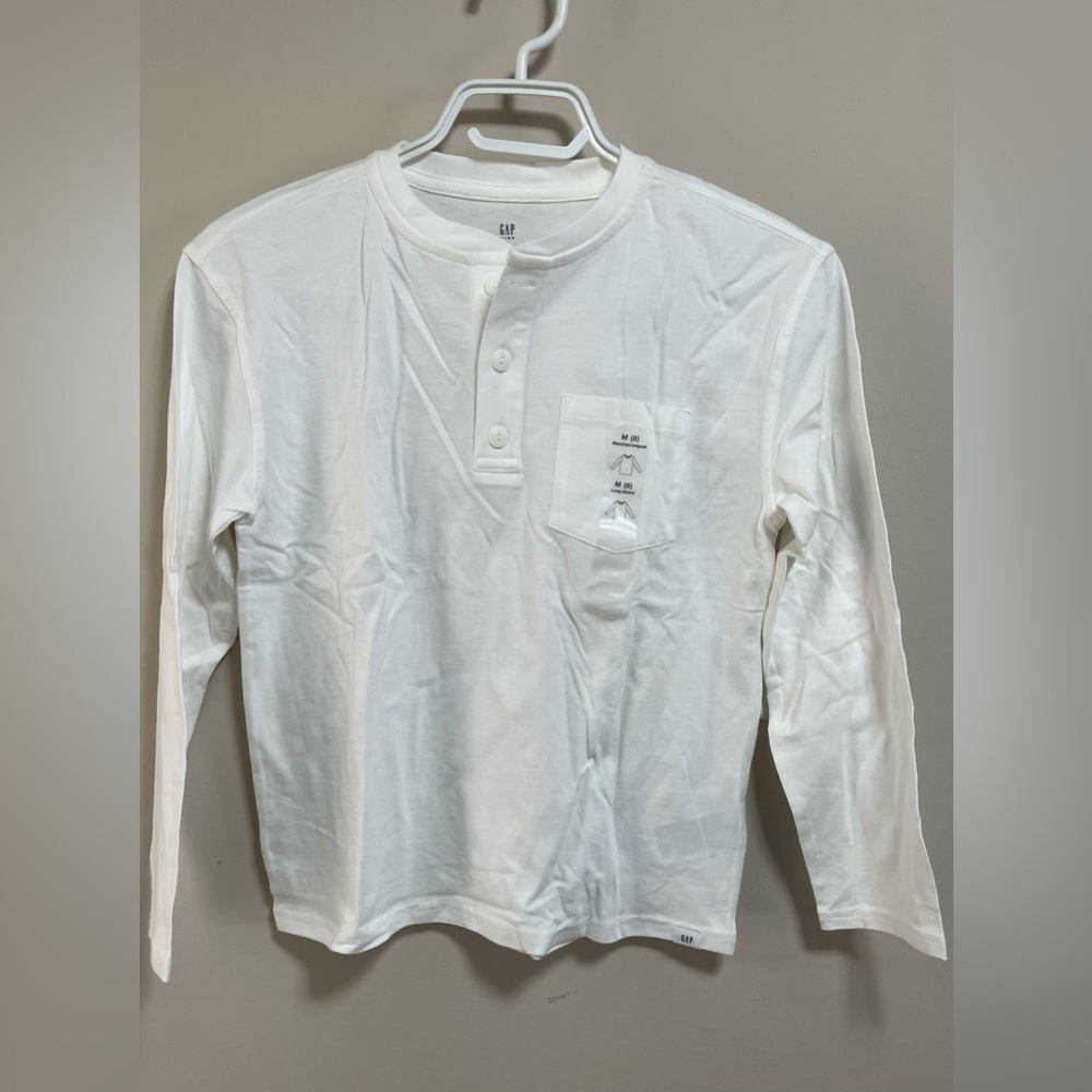 💯 Cotton GAP Classic Off White Full sleeve Shirt